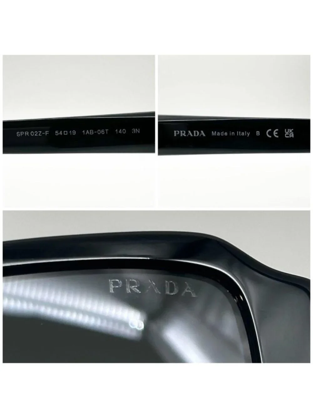 Prada Square Gradient Sunglasses Boston Logo Eyewear